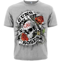 Футболка Guns'n'Roses (череп) (меланж), Размер 4XL (XXXL Euro) Изображение