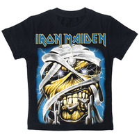 Детская футболка Iron Maiden (mummy Eddie) черная, Размер 4-5 лет 100-110, см Изображение