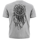 Футболка Indian Skull & Owl (меланж), Размер 4XL (XXXL Euro) Изображение