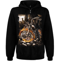 Худі Deathrider (смерть на мотоциклі) на блискавці Зображення