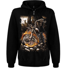Худі Deathrider (смерть на мотоциклі) на блискавці Зображення