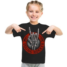 Детская футболка Young Rocker черная, Размер 4-5 лет 100-110, см Зображення