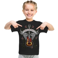 Детская футболка Rock'n'Roll (черная), Размер 2-3 года 85-99, см Зображення