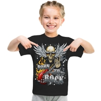 Детская футболка Born to Rock, Размер 4-5 лет 100-110, см Зображення