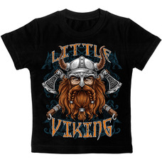 Детская футболка Little Viking черная, Размер 2-3 года 85-99, см Зображення