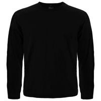 Футболка с длинным рукавом черная без рисунка, Размер 4XL (XXXL Euro) Изображение