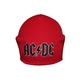 Шапка с вышивкой AC/DC (logo) красная Зображення