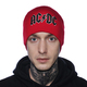 Шапка с вышивкой AC/DC (logo) красная Зображення