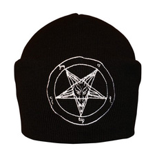 Шапка с вышивкой Pentagram черная Изображение