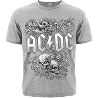 Футболка AC/DC (skulls and bells) (меланж), Размер 4XL (XXXL Euro) Изображение