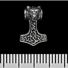 Серьга-гвоздик Молот Тора (Fenrir) (серебро, 925 проба) (st-023) Изображение