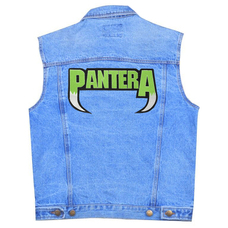 Нашивка термо Pantera (green logo) наспинна (thps-033) Зображення