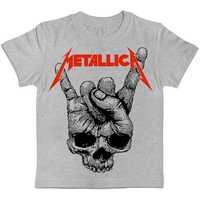 Детская футболка (Skull Sign of the Horns) меланж, Размер 2-3 года 85-99, см Зображення