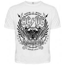 Футболка AC/DC (since 1973) (біла футболка) Зображення