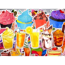 Набор стикеров Juice and Cake (stk-003) (70 шт.) Зображення