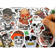 Набор стикеров Skulls (color) (stk-004) (50 шт.) Зображення