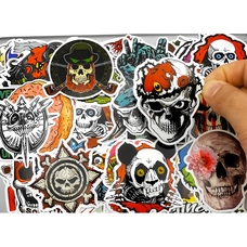 Набор стикеров Skulls-2 (color) (stk-011) (50 шт.) Зображення