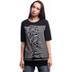 Удлиненная футболка Urbanist Joy Division-Unknown pleasures (black) Зображення