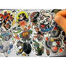 Набор стикеров Old School Tattoo (stk-014) Зображення