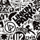 Набор стикеров Bands logo (black-white) (stk-018) 50 шт Зображення