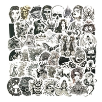 Набор стикеров Tattoo (black-white) (stk-026) (50 шт.) Изображение