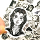 Набор стикеров Tattoo (black-white) (stk-026) (50 шт.) Зображення