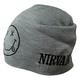 Шапка с вышивкой Nirvana серая Зображення