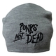 Шапка с вышивкой Punk's Not Dead серая Зображення