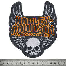 Нашивка Harley-Davidson (skull and wings) Зображення