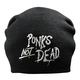 Шапка с вышивкой Punk’s Not Dead черная Зображення