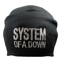 Шапка с вышивкой System Of A Down черная Зображення