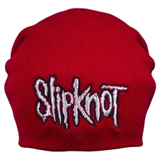 Шапка с вышивкой Slipknot (logo) красная Зображення