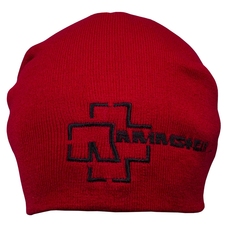 Шапка с вышивкой Rammstein, красная Зображення