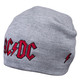 Шапка с вышивкой AC/DC (logo), серая Зображення