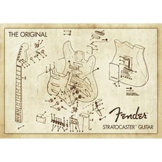 Плакат Fender Stratocaster (Design) Изображение