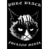 Плакат Pure Black Fucking Metal (Cat) Изображение