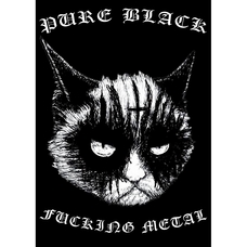 Плакат Pure Black Fucking Metal (Cat) Зображення