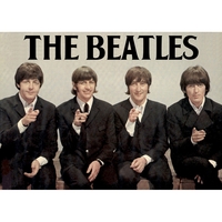 Плакат The Beatles (band colored) Изображение