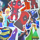 Набор стикеров Cartoon Characters (stk-042) Зображення
