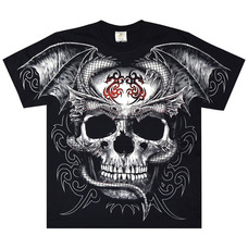 Футболка Dragons On The Skull Изображение
