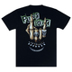 Футболка Punk's Not Dead (скелет с зеленым ирокезом) светится в темноте Зображення