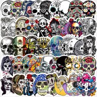 Набор стикеров Skulls (color and black) (stk-050) (50 шт.) Зображення