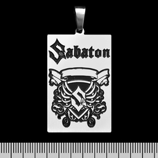 Кулон Sabaton (герб) (ptsb-102) прямоугольный Изображение