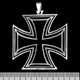 Кулон Железный крест (большой) (ptsb-144) фигурный Зображення