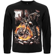 Футболка с длинным рукавом Deathrider (смерть на мотоцикле) Зображення