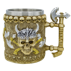 Кружка Череп викинга с топорами (cup-058) Зображення