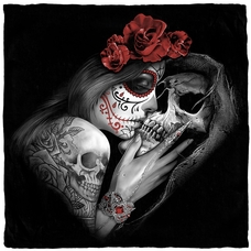 Бандана Muerte (Kiss of Death) Изображение