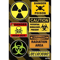 Стикерпак Warning radiation, biohazard, poison SP-099 Изображение