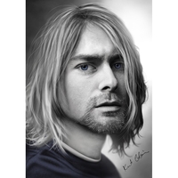 Плакат Nirvana (Kurt Cobain - blue eyes) Изображение