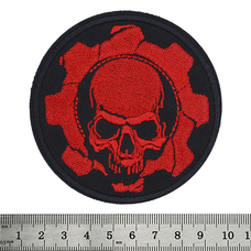 Нашивка Mechanic Skull (red) Зображення